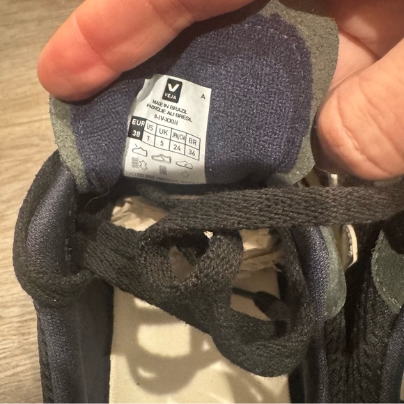 Veja Rio Bronco Alveomesh Black White Oxford Grey Sneakers - Picture 5 of 11